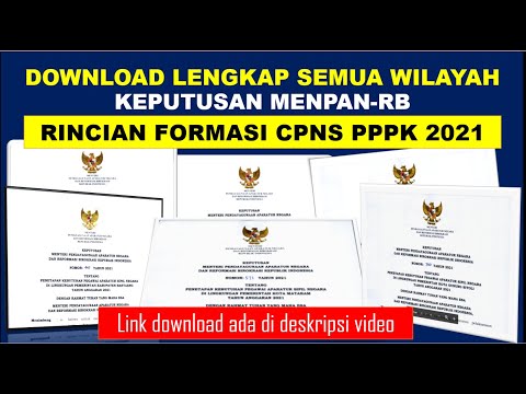 Rincian Formasi CPNS PPPK 2021 Pemprov Pemkab Pemkot Lembaga Seluruh Wilayah Indonesia [PDF]