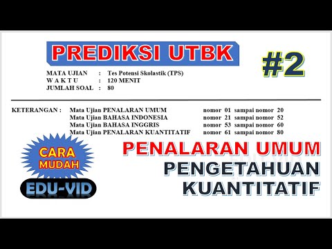 PREDIKSI 1 TPS UTBK 2021 – Penalaran Umum [#2]