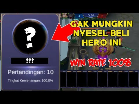 100% GAK MUNGKIN NYESEL BELI HERO INI, WIN RATE 100% + HAMPIR MYTHIC – MOBILE LEGENDS INDONESIA