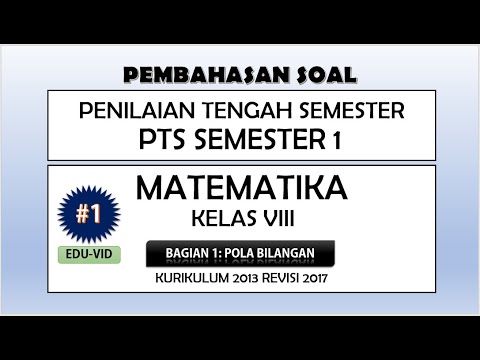 Soal PTS Matematika Kelas 8 Semester 1 Kurikulum 2013 Terbaru + Pembahasannya