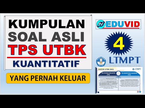 Soal ASLI TPS Kuantitatif UTBK (Matematika Dasar) Tahun Sebelumnya – SBMPTN 2021 [#4]