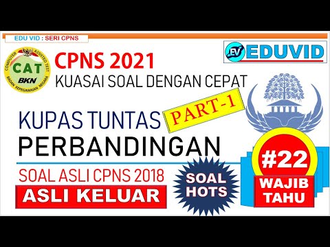 Pembahasan Soal Asli CPNS 2018 PERBANDINGAN Part-1 [#22]