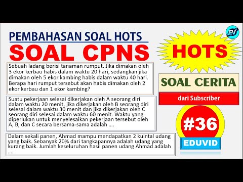 Pembahasan Soal Cerita HOTS CPNS 2021 dari Subcriber [#36]