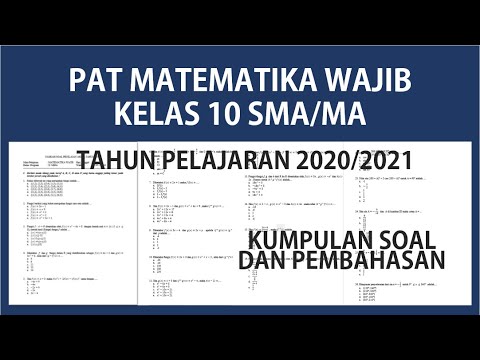 Soal Dan Pembahasan PAT Matematika Wajib Kelas 10 (X) SMA Tahun 2020 ...