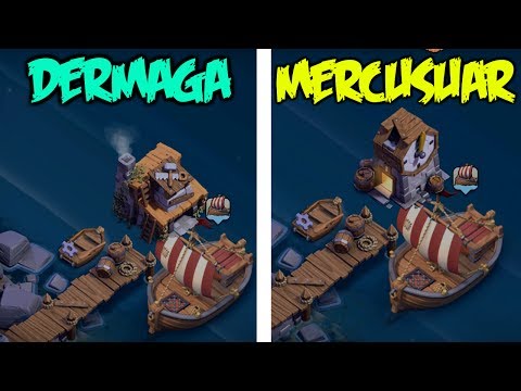 KOCAK, Aula Tukang / BH Jadi Dermaga, Bug LUCU COC Malam – Clash Of Clans Indonesia