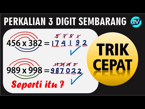 TRIK CEPAT Perkalian 3 DIGIT Angka Sembarang