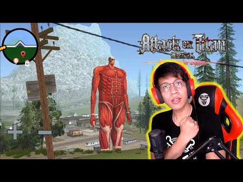 10 MB ! GTA SA LITE COLOSSAL TITAN ATTACK ON TITAN MENGAMUK !