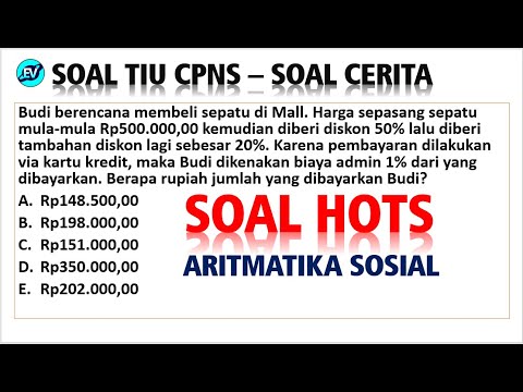 Pembahasan Soal Hots Tiu Cpns Soal Cerita Aritmatika Sosial