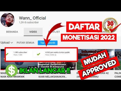 AKTIFKAN Monetisasi‼️JASA 4000 Jam & 1000 Subs (testimoni) – @Tokomustakim Terbaru