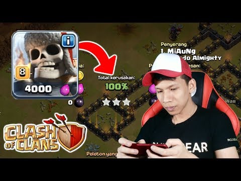 [Kenangan] Cara Pakai Giant Skeleton Dalam War – Clash Of CLans Indonesia