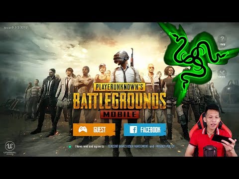 TES RUNNING PUBG MOBILE DI RAZER PHONE :)