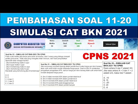 Pembahasan Soal Asli SIMULASI CAT BKN 2021 – TIU CPNS [NO.11-20]