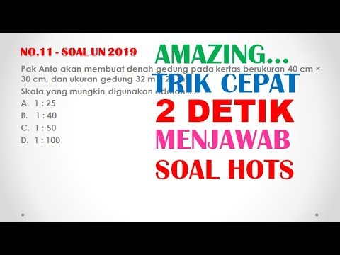 Menjawab Soal HOTS ini Cuma Butuh 2 Detik – Pembahasan Soal UN UNBK Matematika SMP 2019