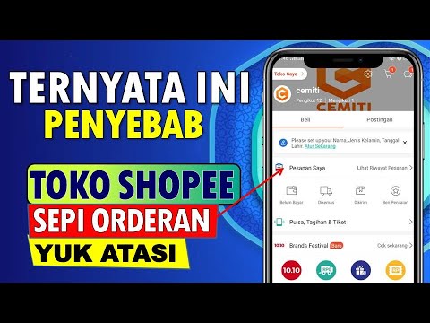 🔴 TERNYATA INI PENYEBAB ORDERAN SEPI DI SHOPEE