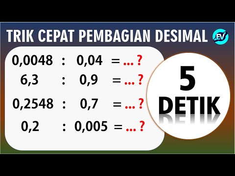 Trik Cepat Cara Menghitung Pembagian Bilangan Desimal