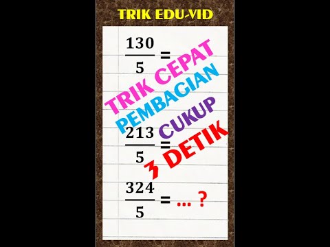 Trik Cepat Pambagian 3 Detik