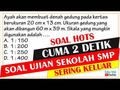 Carcep 2 DETIK Jawab Soal HOTS Ujian Sekolah Kelas 9 SMP – Skala yang mungkin?