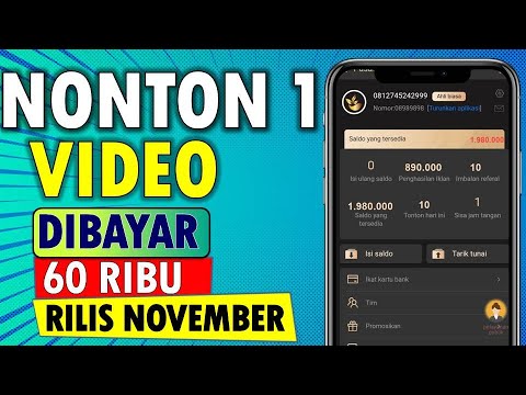 🔴 NONTON 1 VIDEO DIBAYAR 60 RIBU ! APLIKASI PENGHASIL UANG 2022 TERBUKTI MAMBAYAR CEPAT